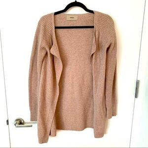 Humanoid merino wool pink cardigan NWOT